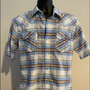 Rough Stock western shirt diamond shape snaps